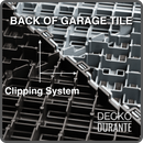 Garage Tile - <b>RED</b> - Interlocking PP Flooring - High End Polypropylene | 100% Recyclable | DECKO <b>DURANTE</b> (15.8" x 15.8" x  0.7" tile)