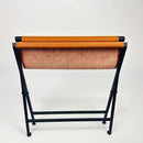 Foldable Metal Suitcase Rack with Full Genuie Leather