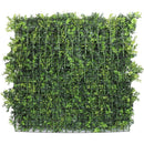 Mixed Green Ultra Dense Boxwood Artificial Vertical Garden Green Wall Panel 40×40in 11 SQ FT – NFPA701 Fire Rated – Metal Backed – UV Resistant – Commercial Grade