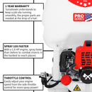 5 Gallon Gas Power Backpack Sprayer with Twin Tip Nozzle for Pesticides