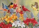 Backyard Birds with Daylilies Counted Cross-Stitch Kit by Luca-S BU5024L