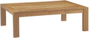 Natural White Teak Wood Outdoor 6-Piece Sectional Sofa Set