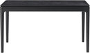 Mingle 55 Inch Modern Rectangular Dinner Table Burnt Black