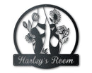 Ballet Flowers Custom Metal Wall Art | Indoor Outdoor | Up to 46" | Over 20 Color Options