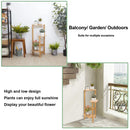 Bamboo 3 Tier Plant Stand Display