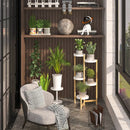 Bamboo 5-Tier Plant Stand Indoor Outdoor