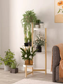 Bamboo 5-Tier Plant Stand Indoor Outdoor