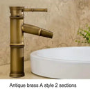 DecorBites™ Brass Basin Mixer Tap: Waterfall Faucet in Antique Bronze Black Finish