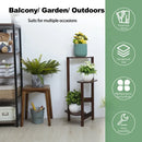 Bamboo Corner Plant Stand Outdoor