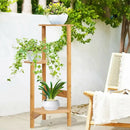 Bamboo Corner Plant Stand Outdoor