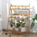 Bamboo Plant Shelf 3 Tier Stand