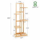 Bamboo Plant Stand 6-Tier Display