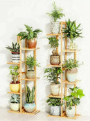 Bamboo Plant Stand 6-Tier Display