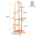 Bamboo Plant Stand 6-Tier Display