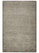 Modern Solid Brown 2x3 Hand Knotted Bamboo Silk Rug