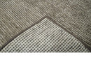 Modern Solid Brown 2x3 Hand Knotted Bamboo Silk Rug