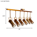 Bamboo Tube Island Pendant Lighting