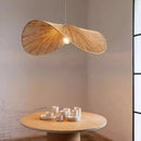 Bamboo wabi sabi woven rattan pendant light for dining room