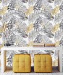 Elegant Banana Leaves Wallpaper Vogue