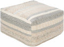 Bancroft Ivory Handwoven Textured Pouf - Clearance
