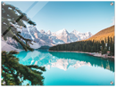 Banff Alternative Print Metal Wall Art – Canadian Rocky Mountain Scenic Wall Decor