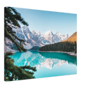 Banff Alternative Print Metal Wall Art – Canadian Rocky Mountain Scenic Wall Decor