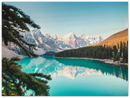 Banff Alternative Print Metal Wall Art – Canadian Rocky Mountain Scenic Wall Decor