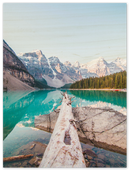 Banff Print Metal Wall Art – Canadian Rocky Mountain National Park Scenic Decor