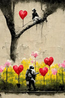 Banksy Canvas Wall Art Decor