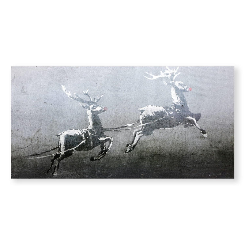 Banksy Christmas Canvas