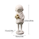 Banksy deep diver sculpture black & white resin statue living room decor