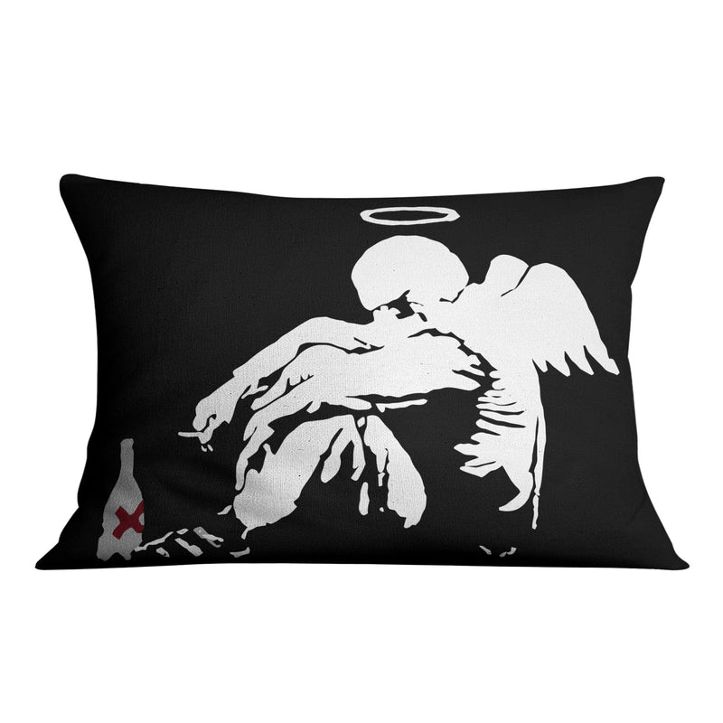 Banksy Fallen Angel Cushion