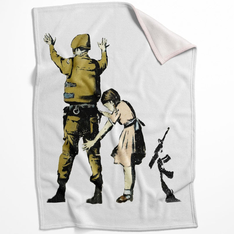 Banksy Girl And Soldier Blanket