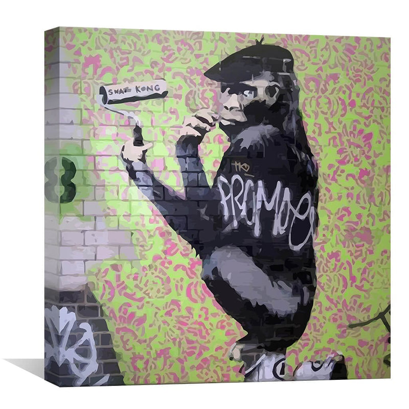 Banksy Gorilla Artist Canvas
