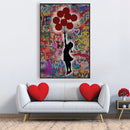 Banksy Graffiti Balloon Girl Easy Build Frame