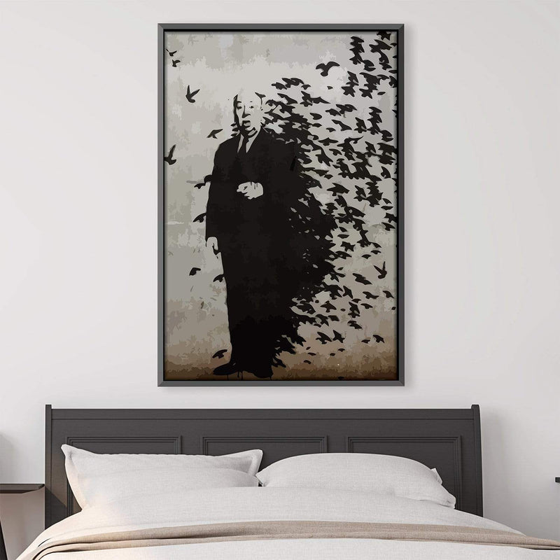 Banksy Hitchcock Birds Canvas