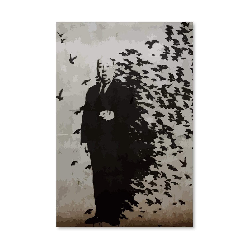 Banksy Hitchcock Birds Canvas