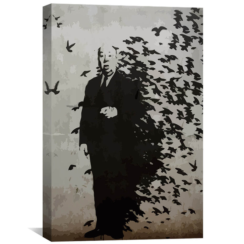 Banksy Hitchcock Birds Canvas