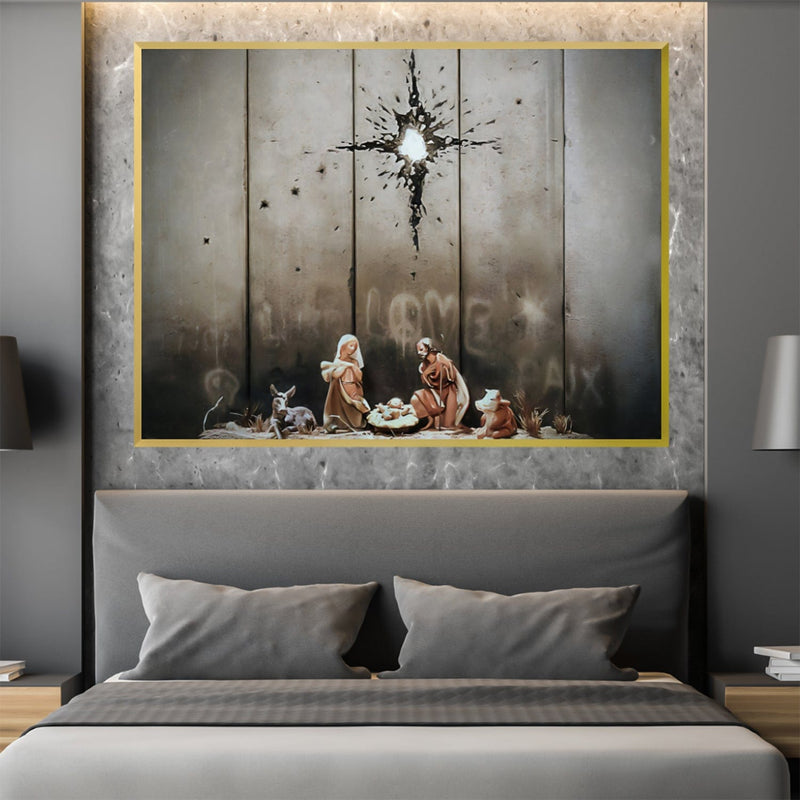 Banksy Scar of Bethlehem Canvas