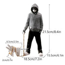 Banksy sculpture collection black & white figurines living room decor