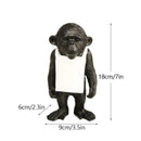 Banksy sculpture collection black & white figurines living room decor