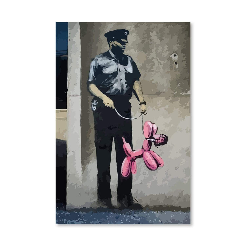 Banksy Security Guard Canvas