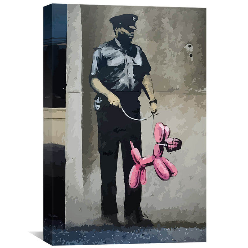 Banksy Security Guard Canvas