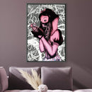 Banksy Snow White Grenade Canvas