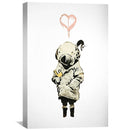 Banksy Space Girl And Bird Canvas