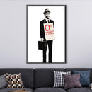 Banksy Zero Per Cent Interest In People Canvas