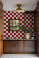 Checkers Wallpaper, red