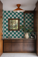 Checkers Wallpaper, teal