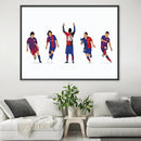 Barca Through the Years Canvas