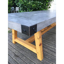 Barocco Valhalla Design Lightweight Concrete Rectangular Dining Table - (W)39" (L)94.5" (H)29.5"